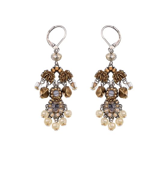 Orecchini Ayala Bar Donna Drops of Gold in Lega metallica Cristallo C2444 - C2444